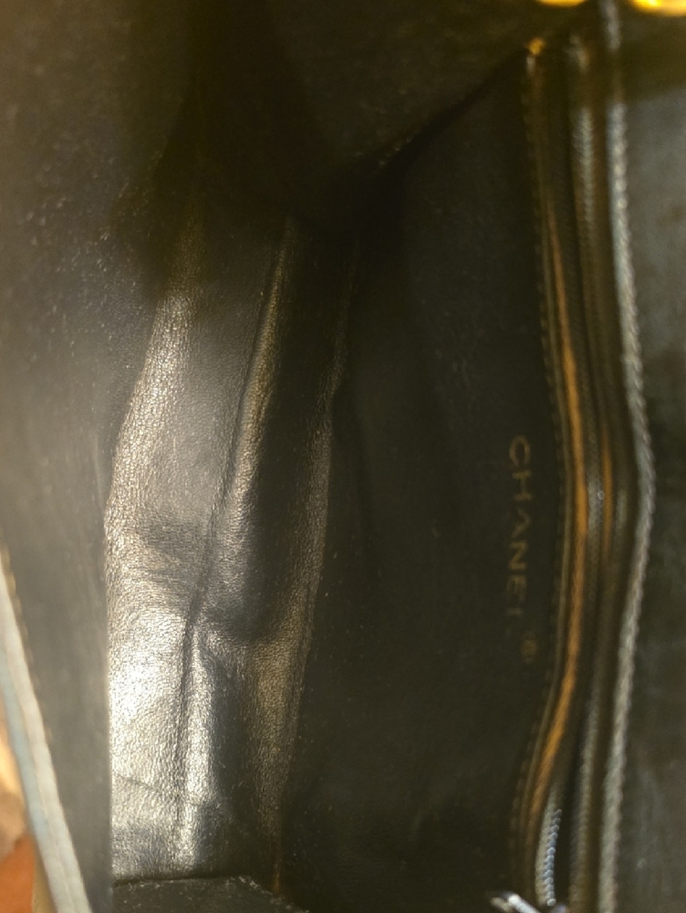 CHANEL Navy Blue Quilted Lambskin Shoulder Bag - Picture 12 of 15